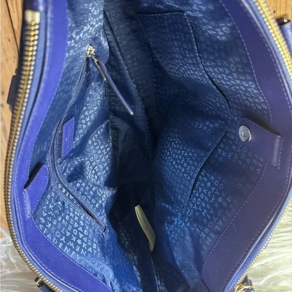 Kate Spade New York Royal Blue Saffiano Leather Tote Bag - Picture 10 of 15